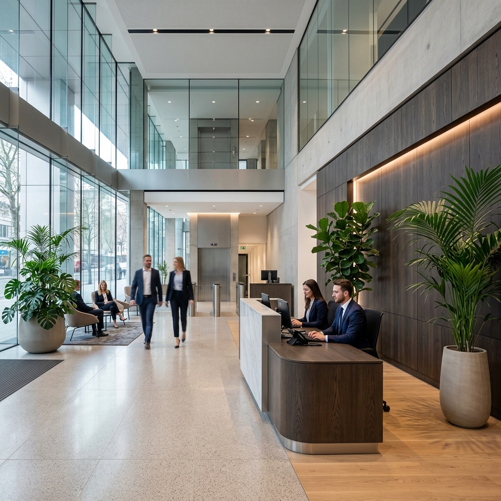 Barry Logistics 现代化企业大堂与接待区